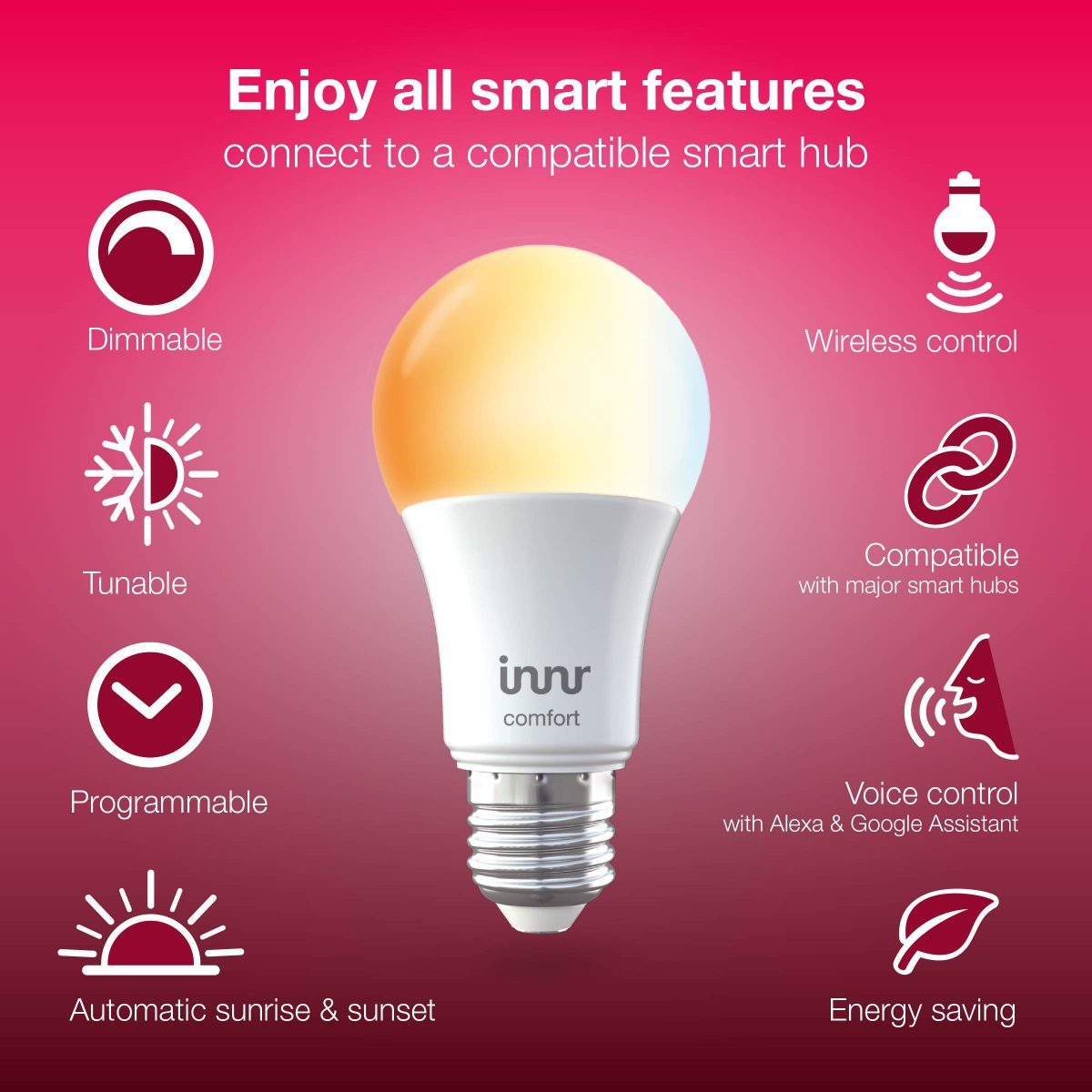 Innr Smart Bulb Comfort E27 (2-pak)