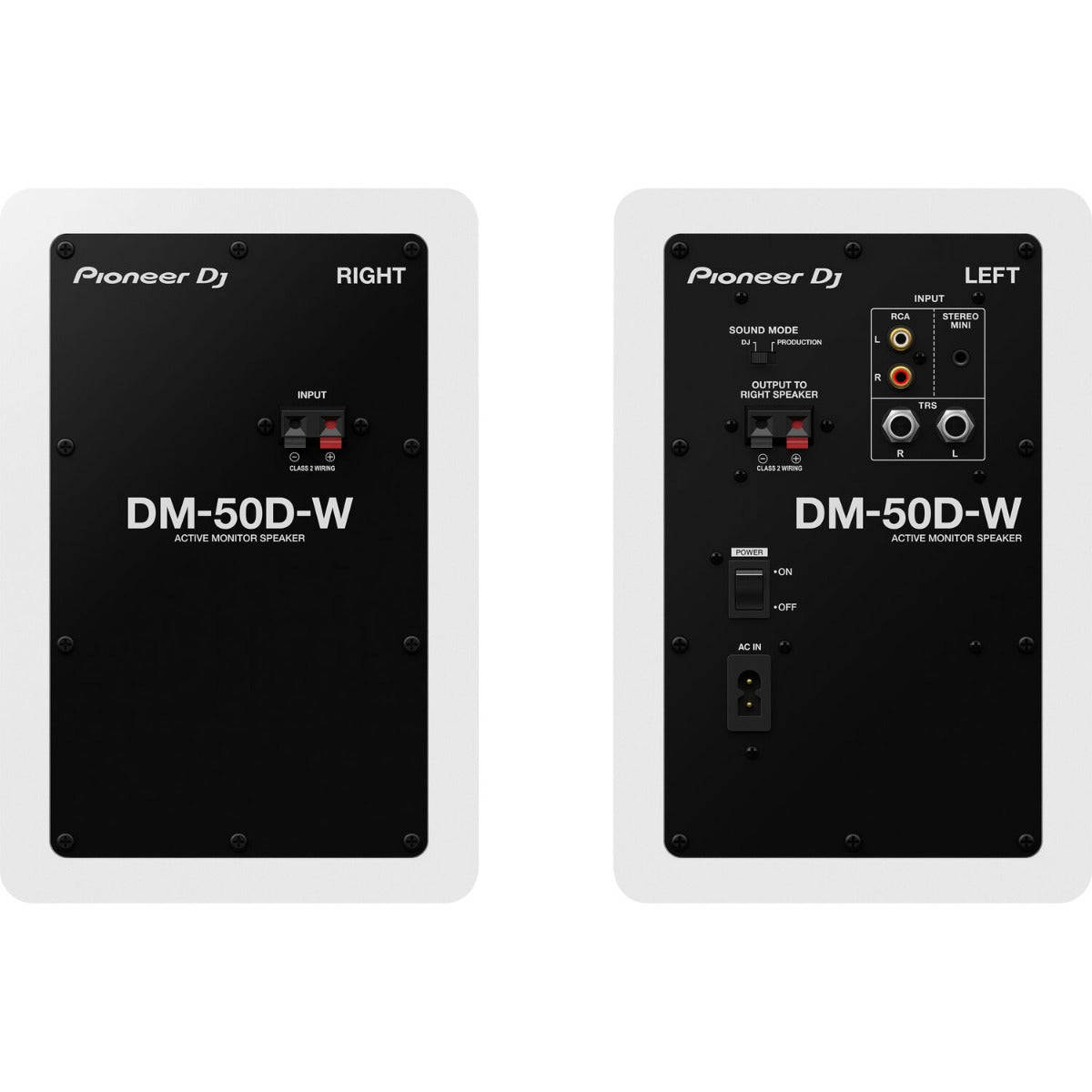 Pioneer DM-50D (par, hvid)