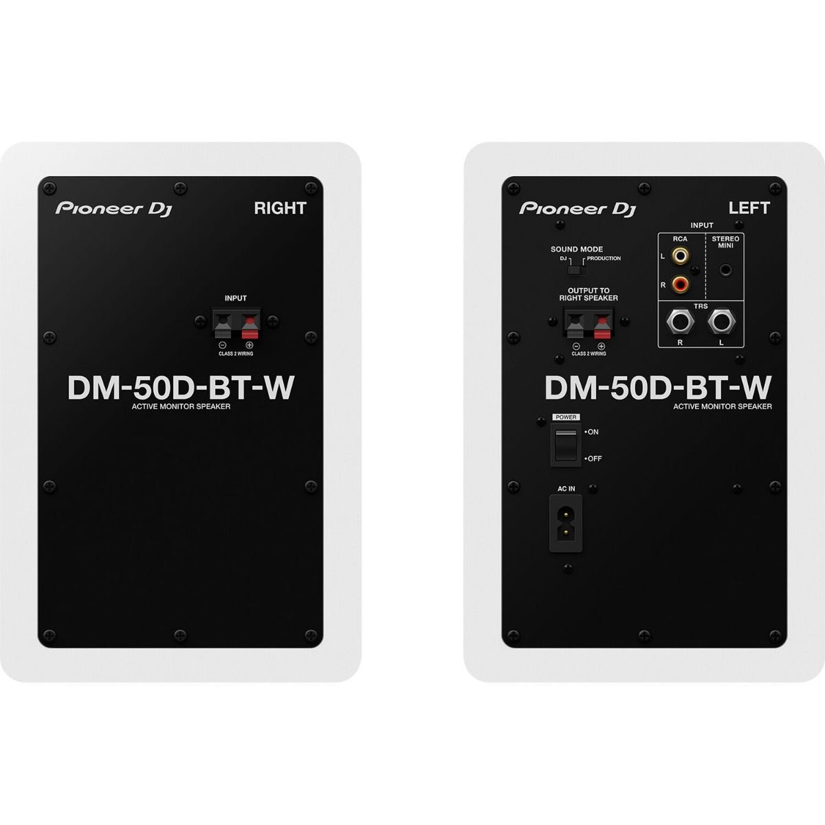 Pioneer DM-50D-BT (par, hvid)