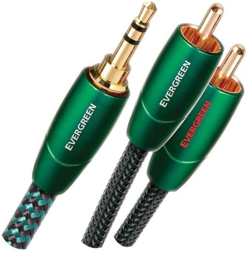 Audioquest Evergreen 3.5mm TRS - Dual RCA Cable 1m