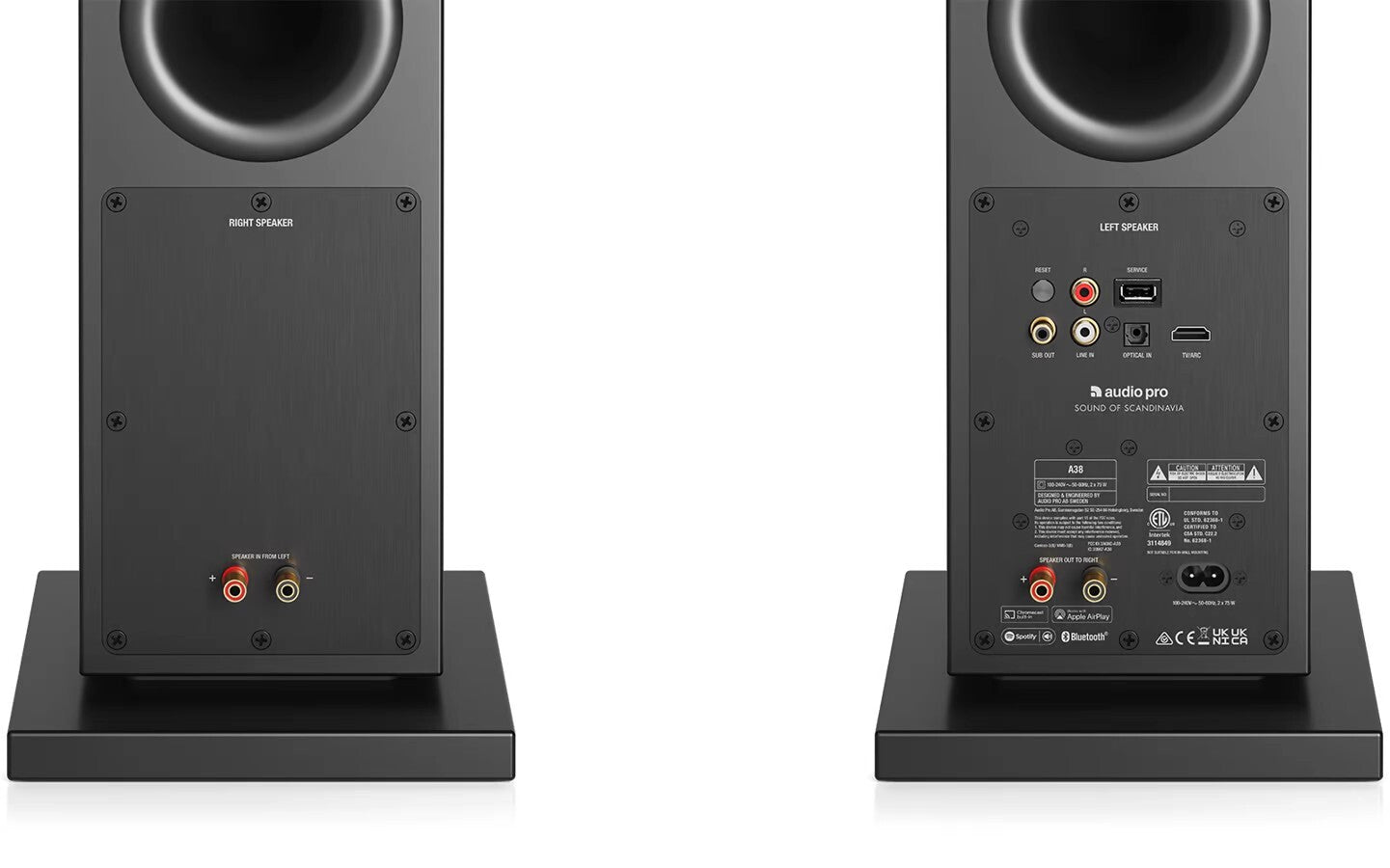 Audio Pro A38 (par, svart)