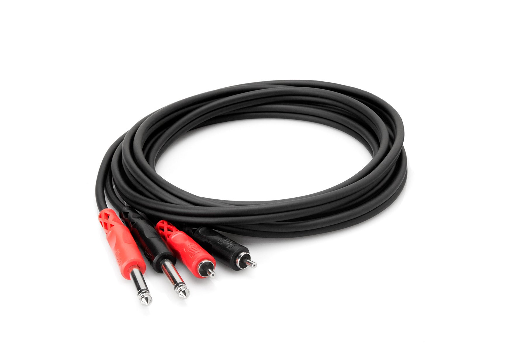 Hosa CPR-202 Dual 6,3mm TS - Dual RCA Kabel 2m