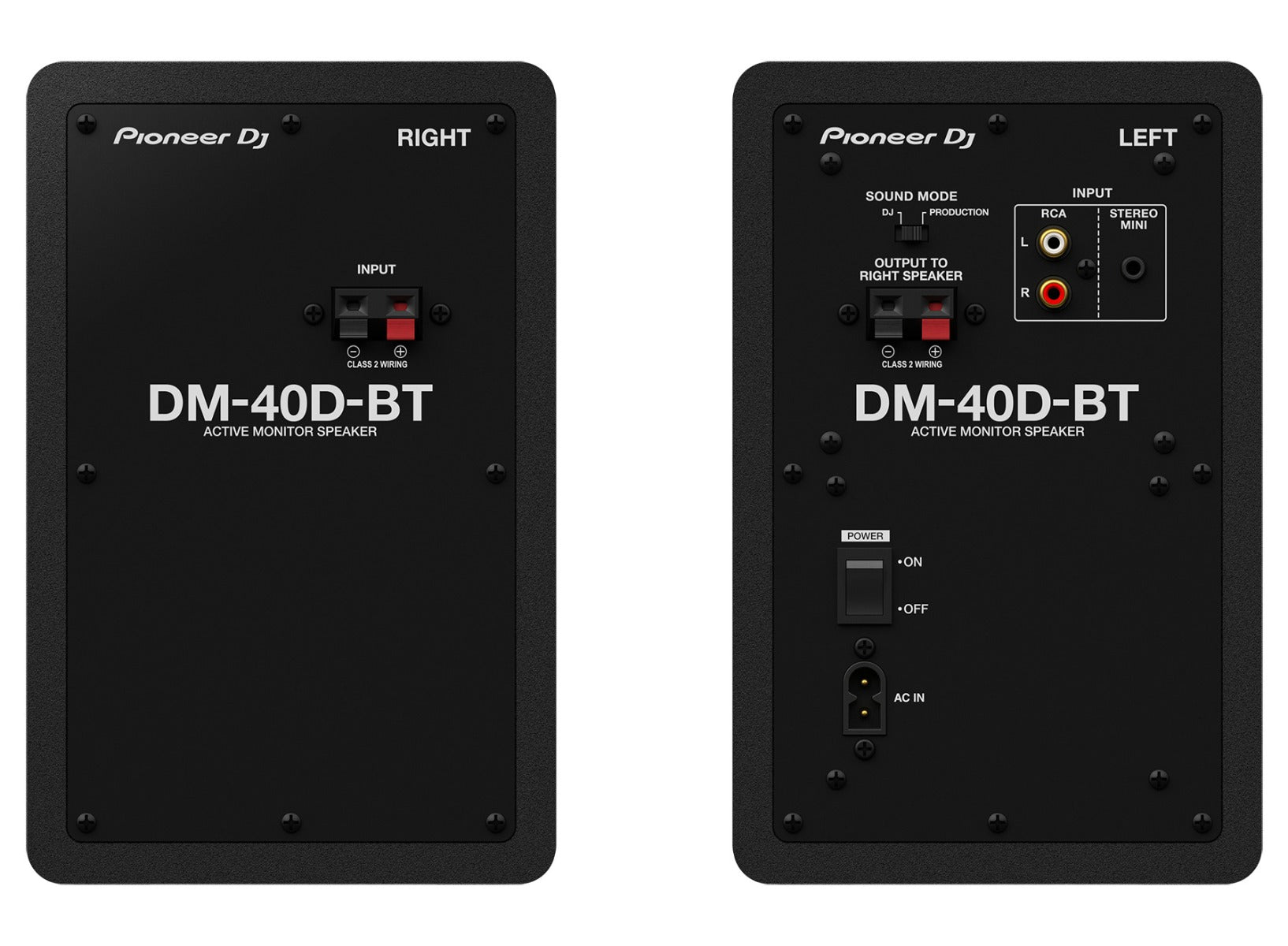 Pioneer DM-40D-BT (par, svart)