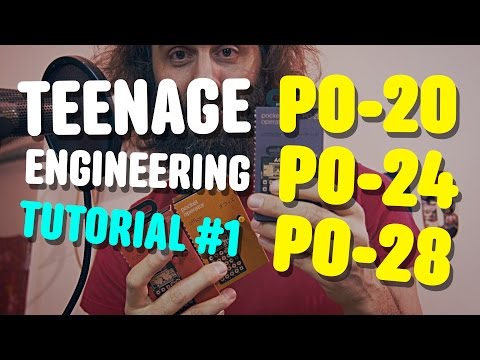 Teenage Engineering PO-33 + PO-20 + PO-12 + Sync-kablar