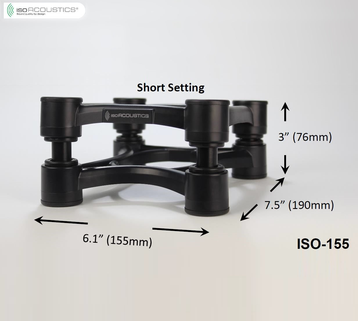 IsoAcoustics ISO-155-stativ (par)