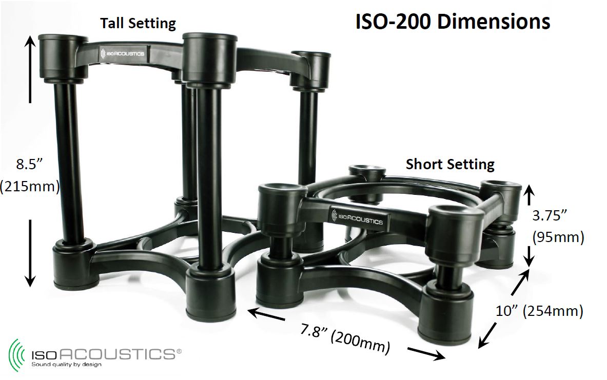 IsoAcoustics ISO-200 Stands (Pair)