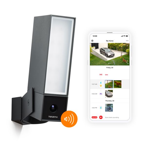 Netatmo Smart Outdoor Security Camera (med sirene)