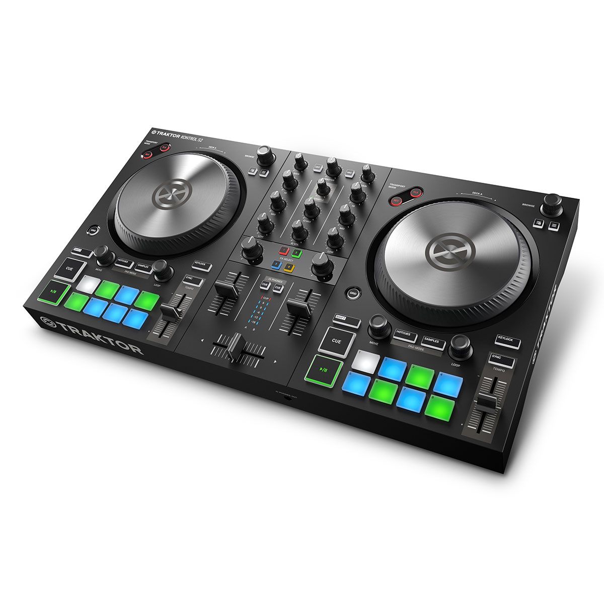 Native Instruments Traktor Kontrol S2 MK3 + Audio Technica ATH-M50x (Black)