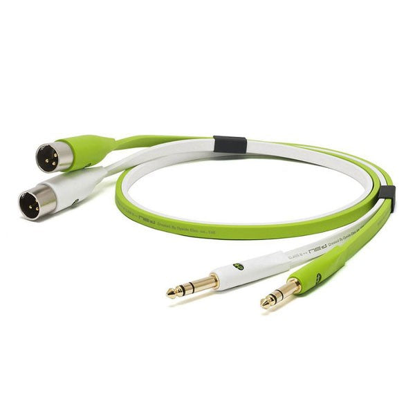 Oyaide NEO d+ TXM Class B Dual 6.3mm TRS - Dual XLR-Male Cable 1m