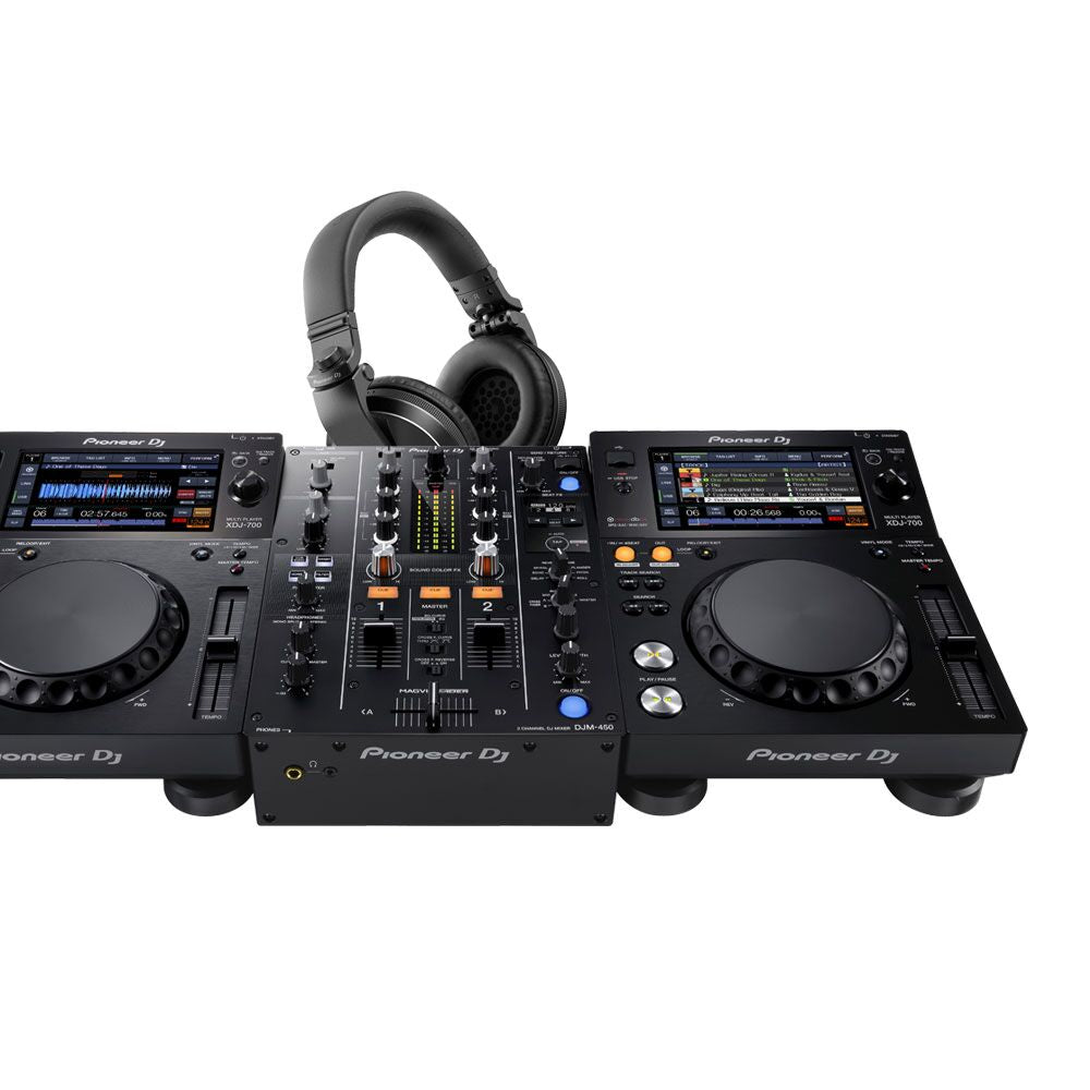 Pioneer XDJ-700 + DJM-450 + HDJ-X5-K-pakke