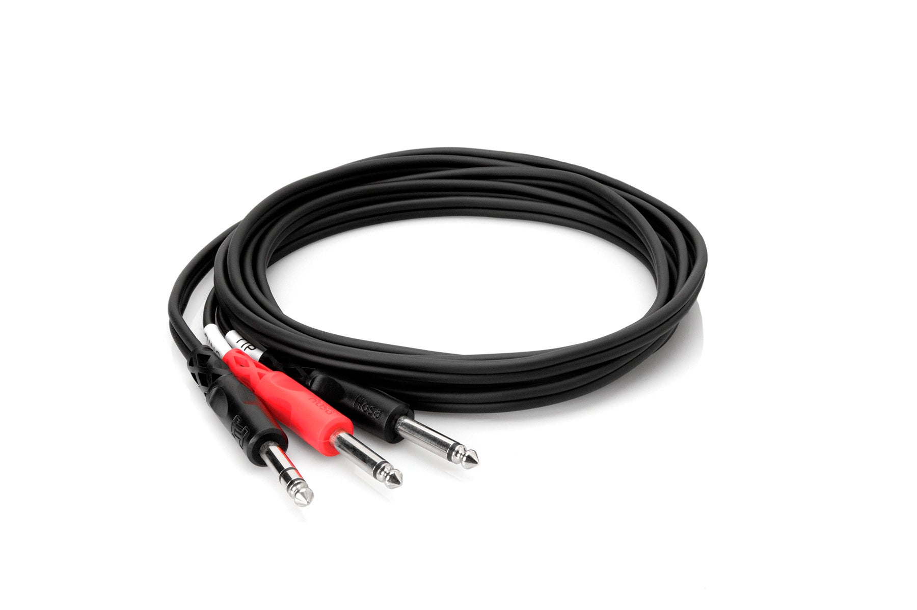 Hosa STP-202 Dual 6.3mm TS - 6.3mm TRS Y-Cable 2m