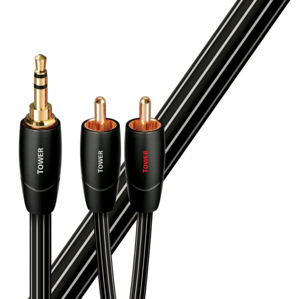 Audioquest Tower 3,5 mm TRS - Dobbelt RCA-kabel 1m