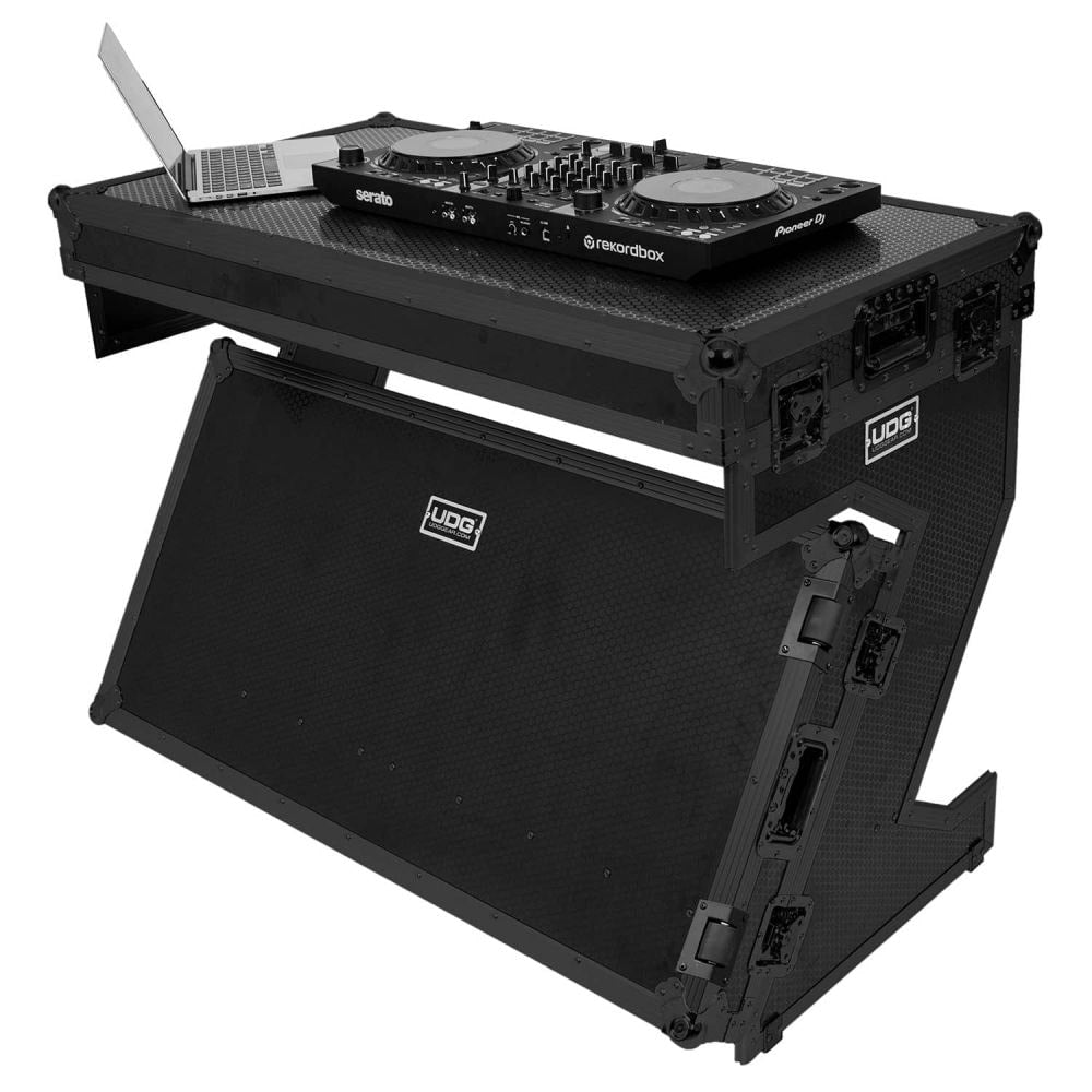 UDG Ultimate Flight Case Portable Z-Style DJ Bord Black Plus (Hjul) (U91072BL)