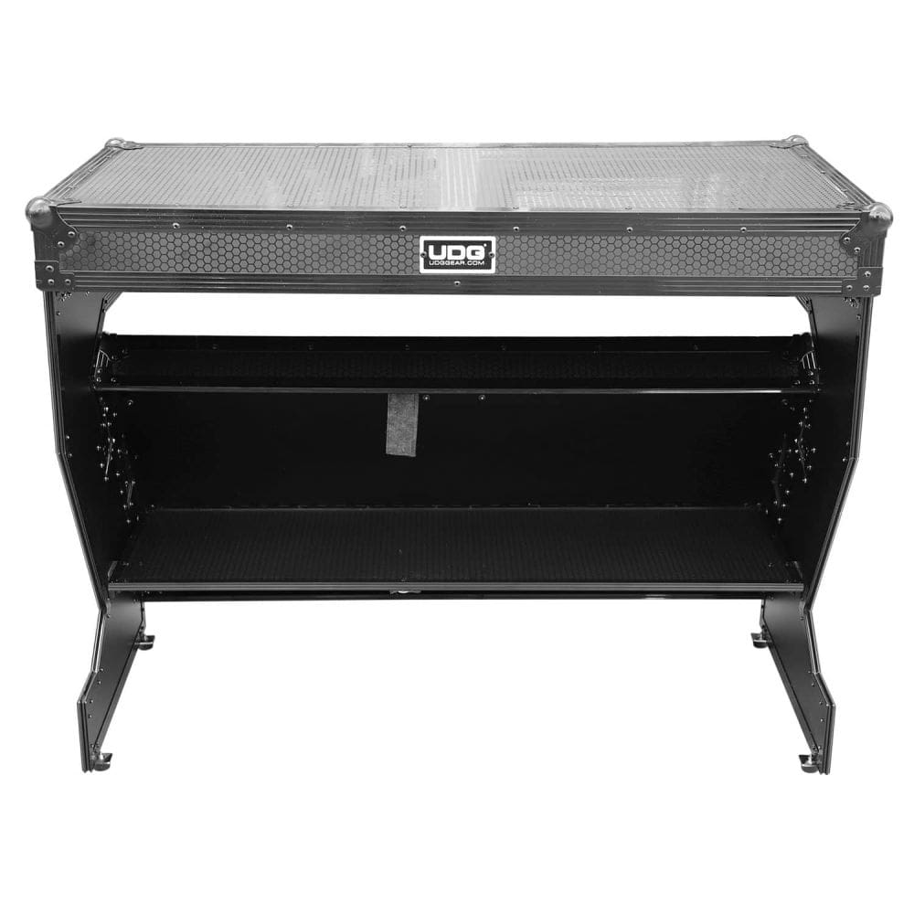 UDG Ultimate Flight Case Portable Z-Style DJ Table Black Plus (Wheels) (U91072BL)