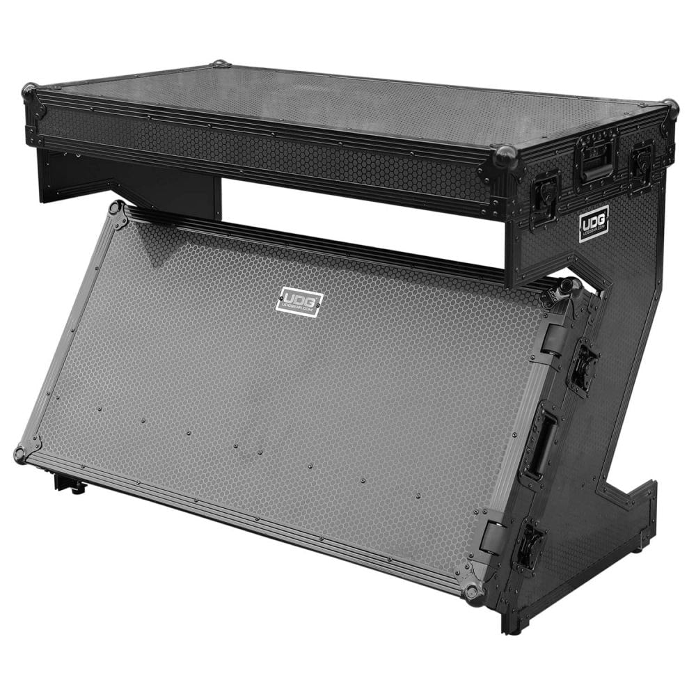 UDG Ultimate Flight Case Portable Z-Style DJ Table Black Plus (Wheels) (U91072BL)