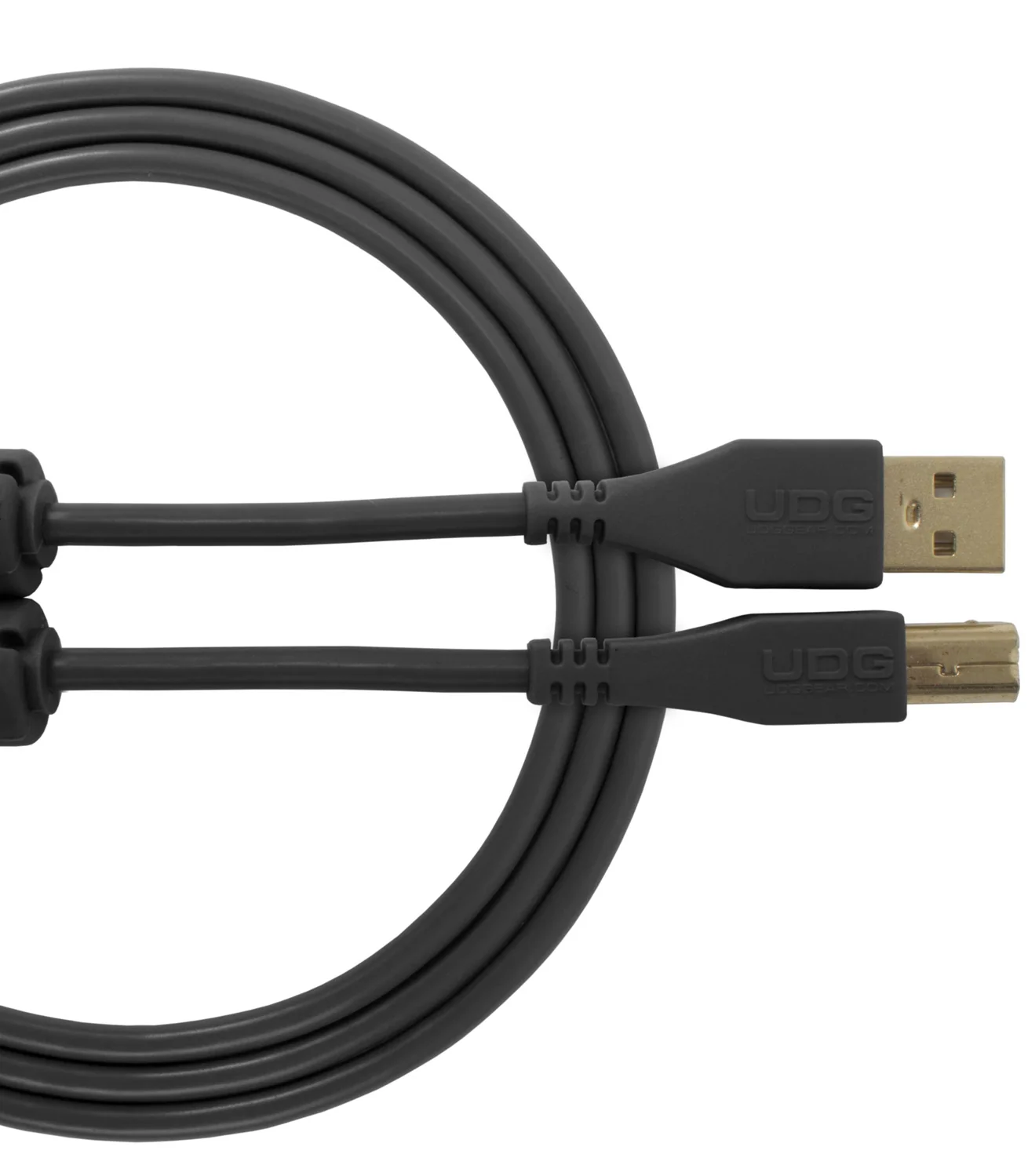 UDG Ultimate lydkabel USB 2.0 AB (sort, lige, 2 m) (U95002BL)