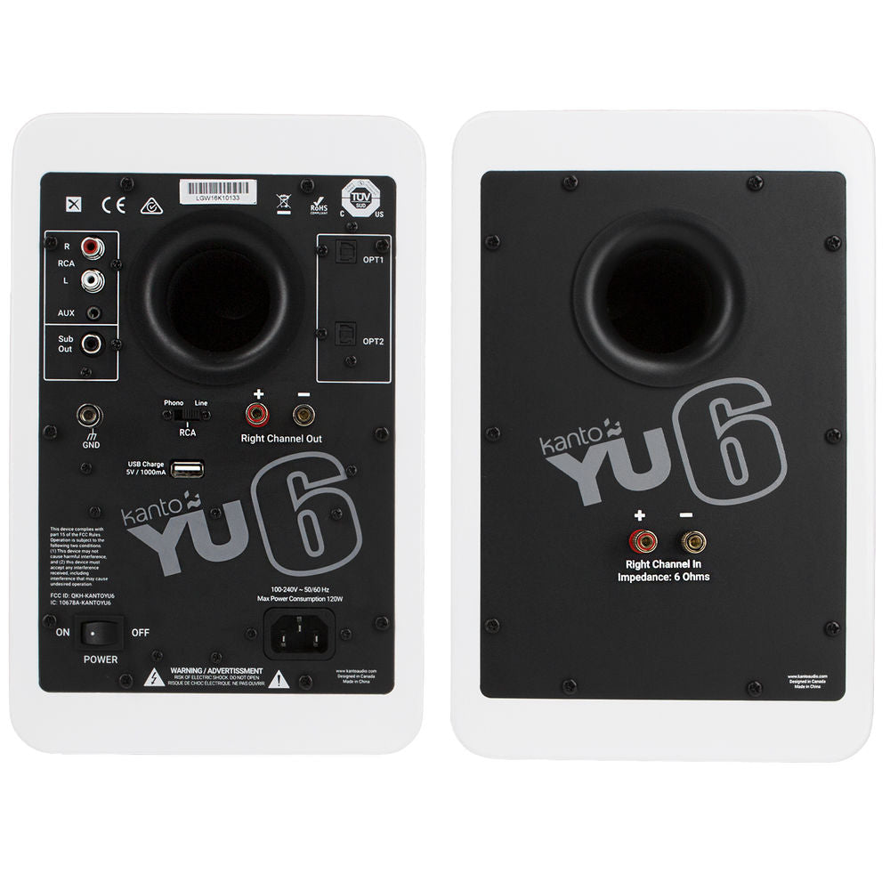 Kanto YU6 (Pair, Matte White)