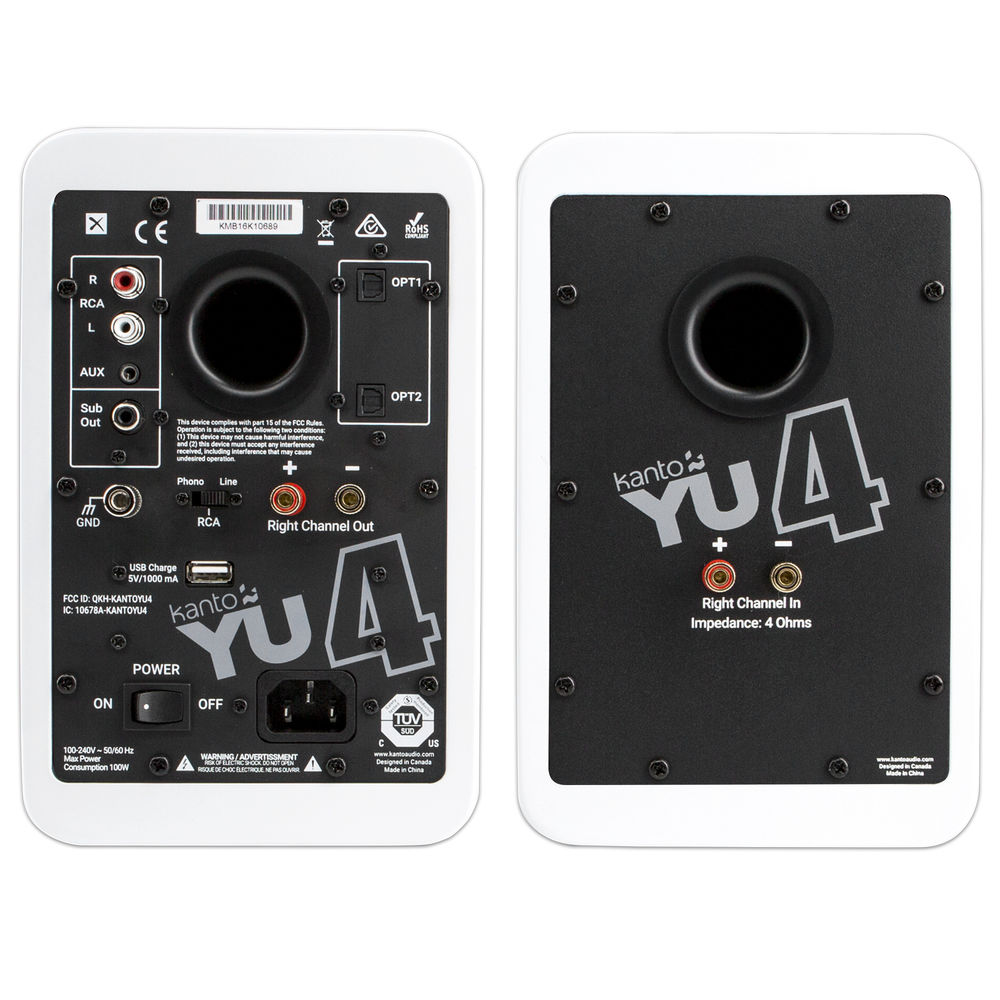 Kanto YU4 (Pair, Matte White)