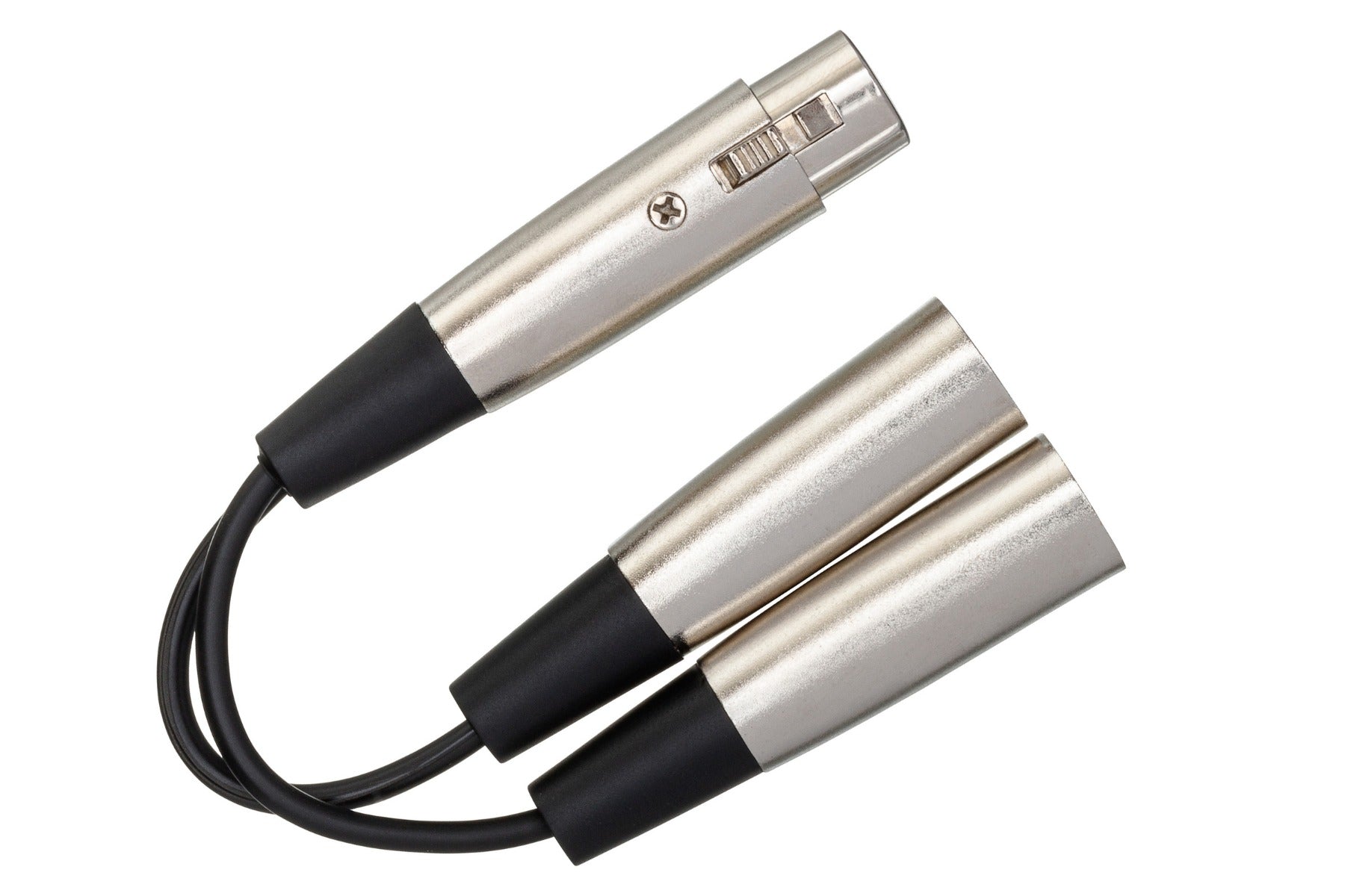 Hosa YXM-121 XLR-Female to Dual XLR-Male Y-Cable 0.15m